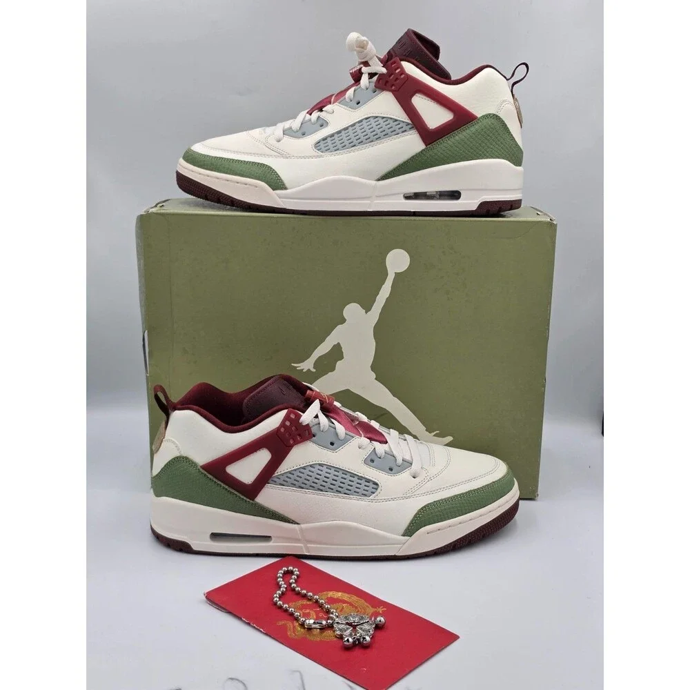Jordan Spizike Low CNY Year of Dragon Sail Green Red Men’s 12 FJ6372-100